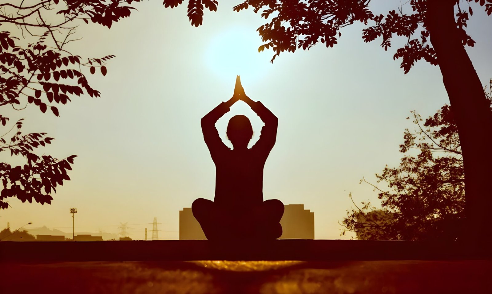 Person practicing mindfulness meditation for stress relief